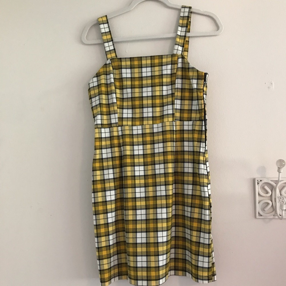 The Cher Dress - Plaid Yellow Dress